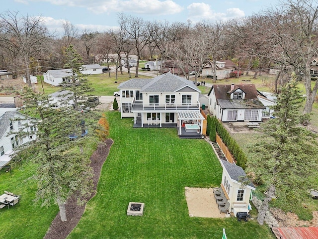 birds eye view of property