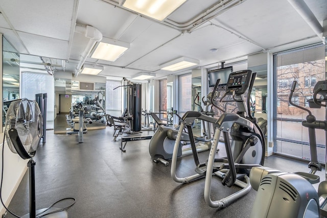 view of exercise room