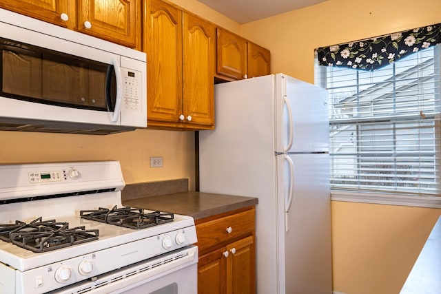 kitchen with white appliances