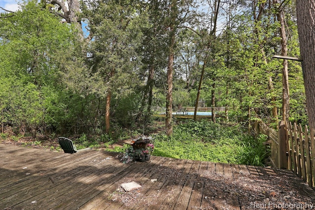 view of wooden terrace