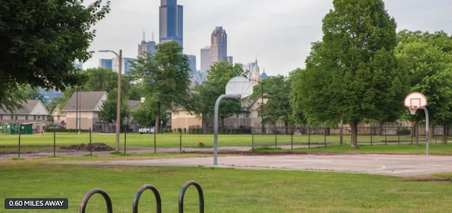 1734 W Cullerton St, Chicago, IL 60608 - view of basketball court featuring a lawn