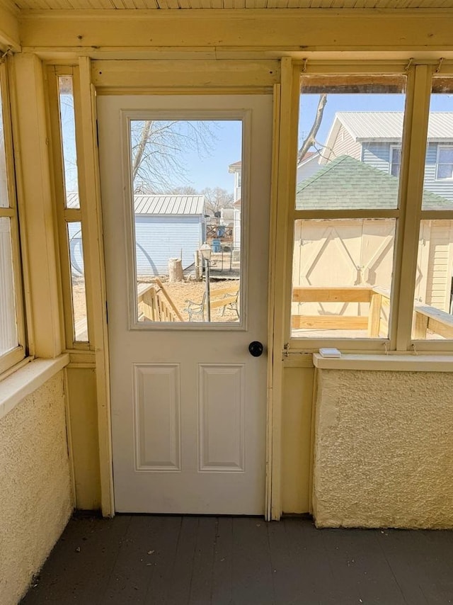 doorway featuring a wealth of natural light