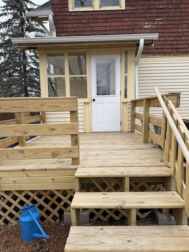 view of exterior entry