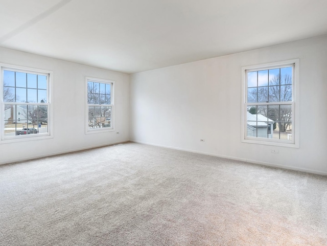 view of carpeted empty room