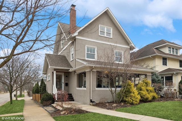 view of front property with a front yard