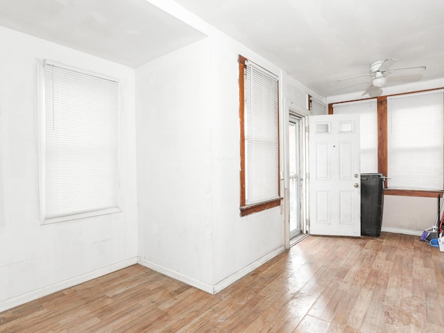 6333 S Talman Ave, Chicago, IL 60629 - empty room with ceiling fan and light hardwood / wood-style floors