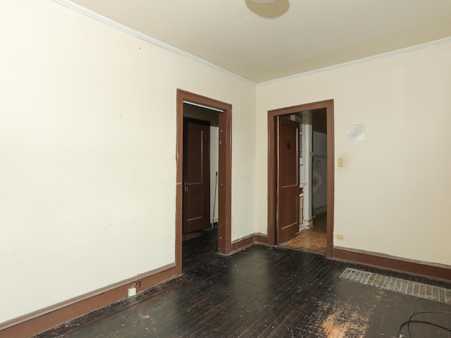 6333 S Talman Ave, Chicago, IL 60629 - unfurnished room featuring ornamental molding and dark hardwood / wood-style floors