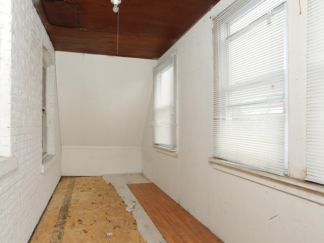 6333 S Talman Ave, Chicago, IL 60629 - hallway with brick wall