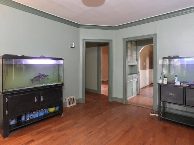 6333 S Talman Ave, Chicago, IL 60629 - living room with hardwood / wood-style flooring and ornamental molding
