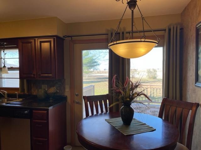 dining room with a wealth of natural light