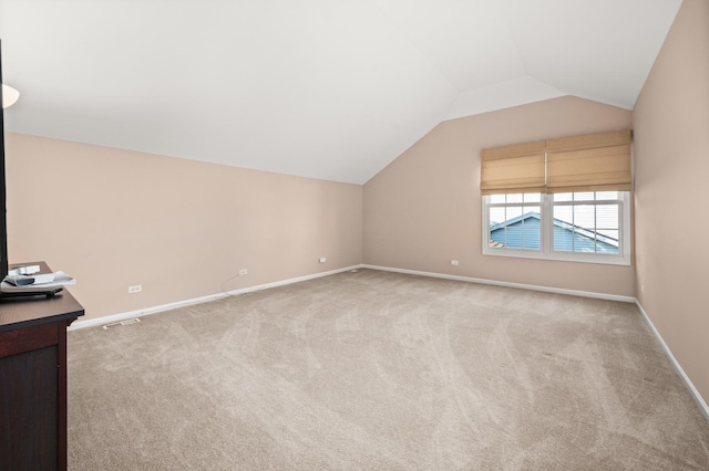 3444 Owens Ln, Dekalb, IL 60115 - bonus room featuring carpet flooring and vaulted ceiling