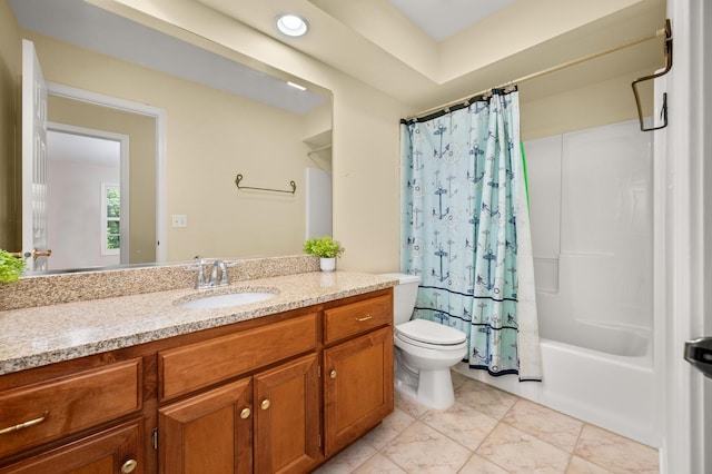 3444 Owens Ln, Dekalb, IL 60115 - full bathroom featuring vanity and shower / bath combination with curtain