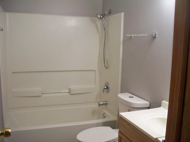 1357 Monomoy St Unit B1, Aurora, IL 60506 - full bathroom with vanity, bathing tub / shower combination, and toilet