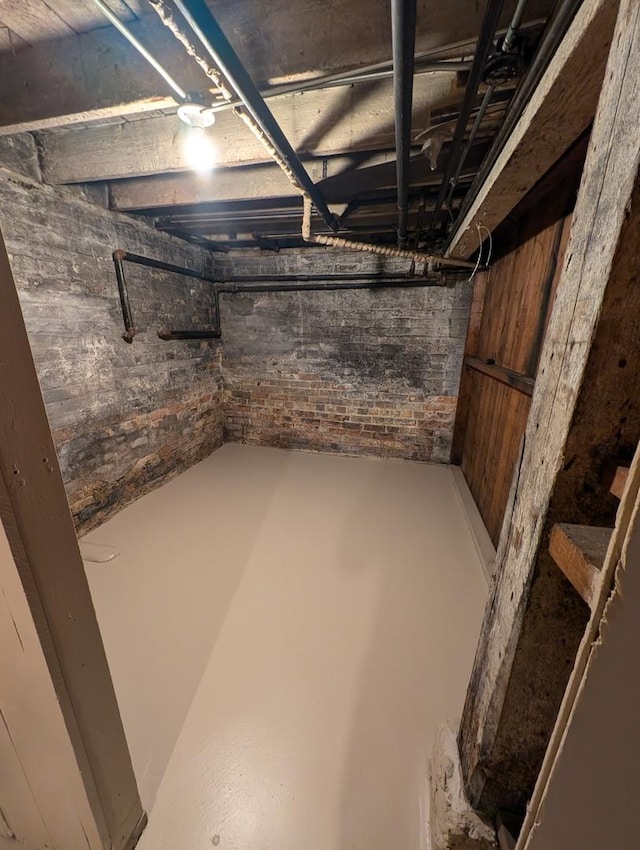 view of basement