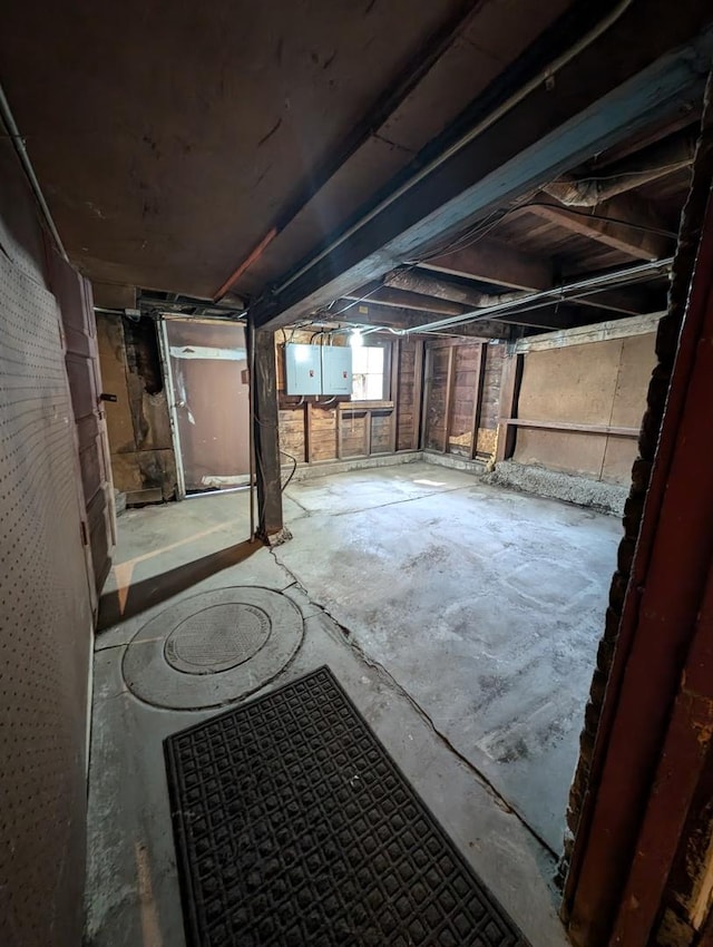 view of basement