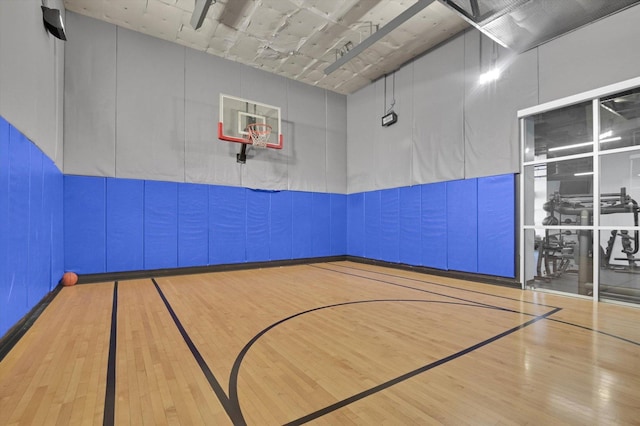 view of basketball court