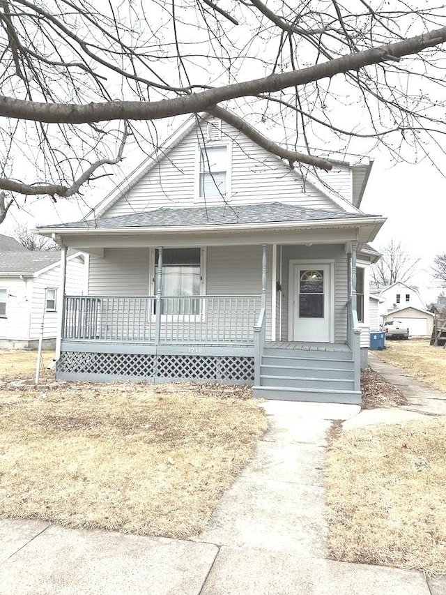 bungalow with covered porch