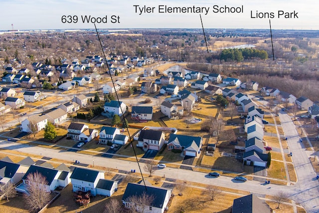 birds eye view of property