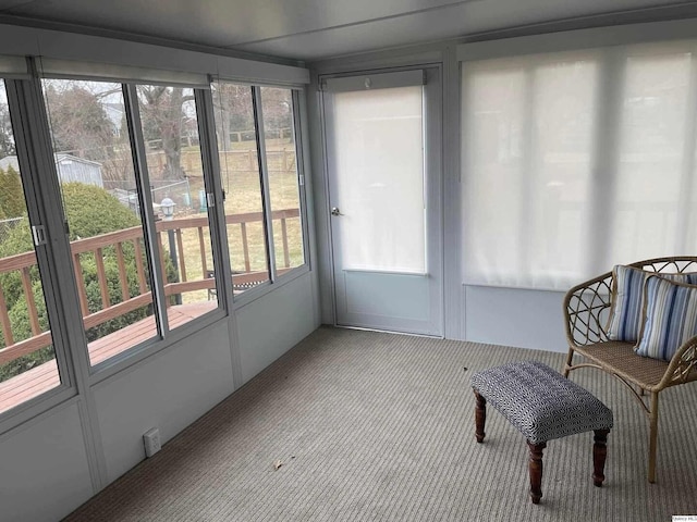 view of sunroom / solarium