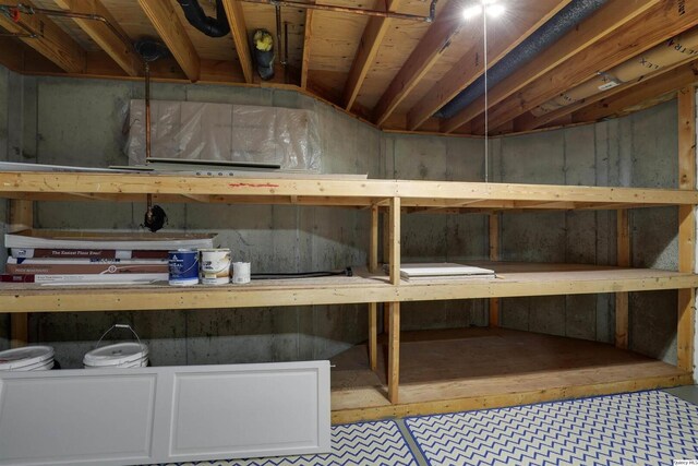 view of basement