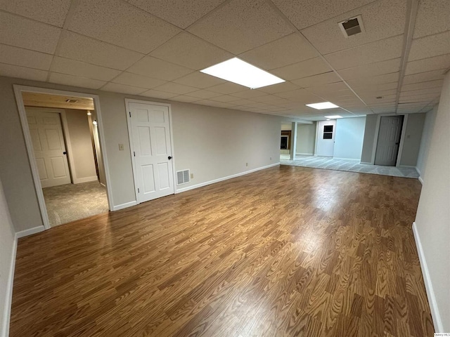 1501 Gayla Dr, Quincy, IL 62305 - finished basement with wood finished floors and a drop ceiling