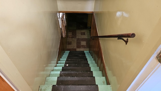 view of stairway