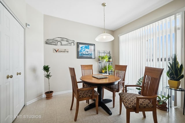 view of dining area