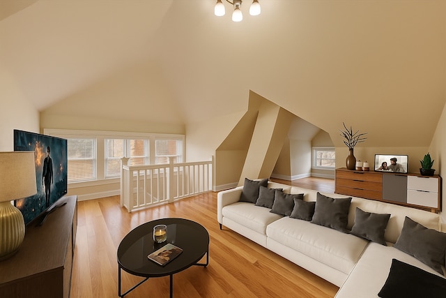 7121 S Yale Ave, Chicago, IL 60621 - living area with light wood-style floors and high vaulted ceiling