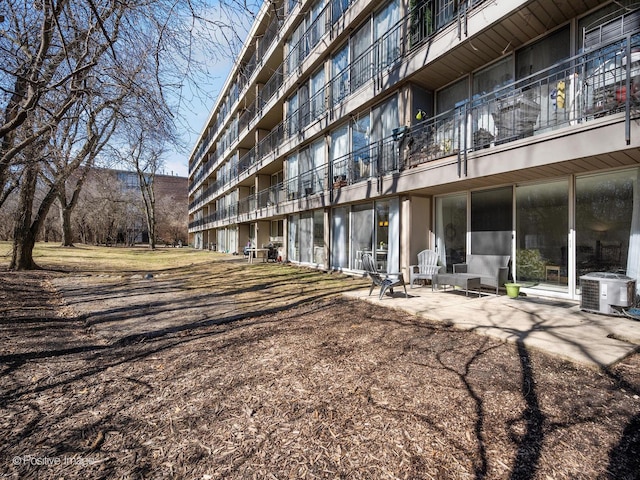 view of property with central AC