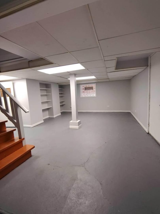 936 N Ridgeland Ave, Oak Park, IL 60302 - below grade area featuring stairway and baseboards