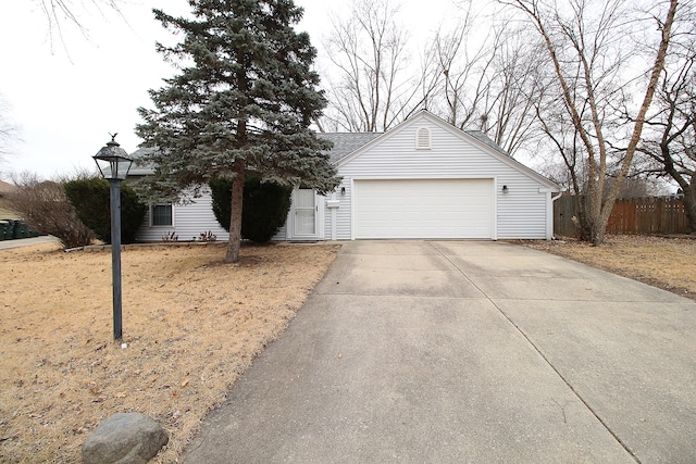 view of front of home featuring a garage