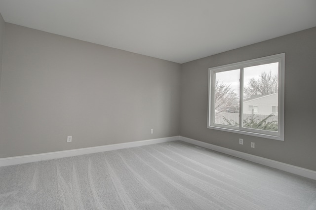 view of carpeted empty room