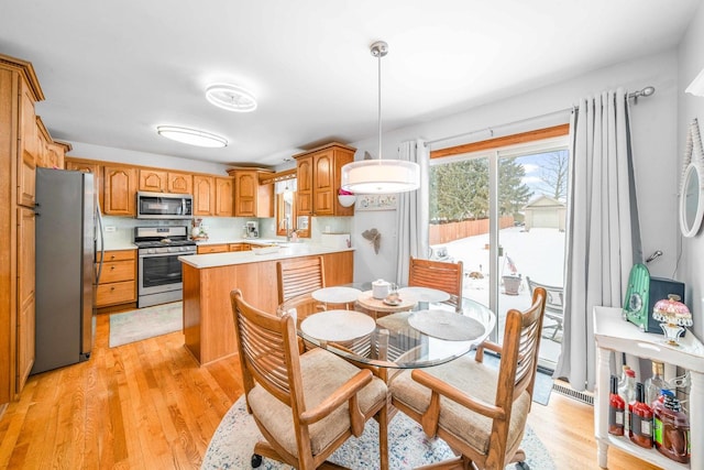 549 Beachview Dr, Lake Holiday, IL 60552 - dining room with light wood-style floors