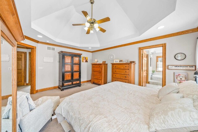 549 Beachview Dr, Lake Holiday, IL 60552 - bedroom featuring recessed lighting, baseboards, and a raised ceiling