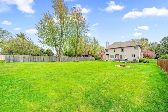 549 Beachview Dr, Lake Holiday, IL 60552 - view of yard featuring fence and a fire pit