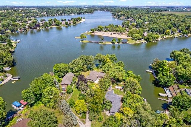 549 Beachview Dr, Lake Holiday, IL 60552 - drone / aerial view featuring a water view