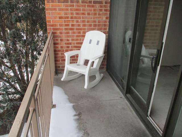 view of balcony