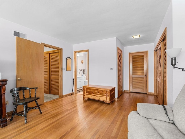 interior space featuring light hardwood / wood-style flooring