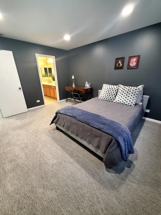 662 W Kristina Ln, Round Lake, IL 60073 - carpeted bedroom with connected bathroom