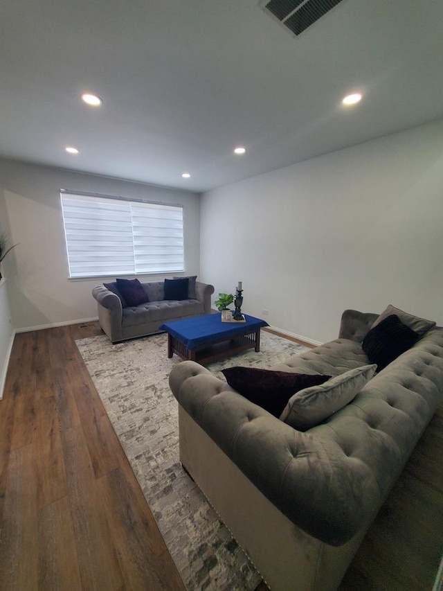 662 W Kristina Ln, Round Lake, IL 60073 - living room featuring dark hardwood / wood-style flooring