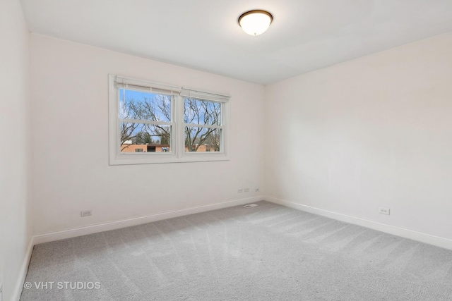 view of carpeted empty room