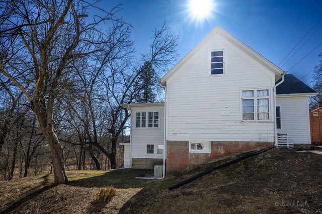 469 Dewey Ave, Galena, IL 61036 - view of home's exterior with central AC