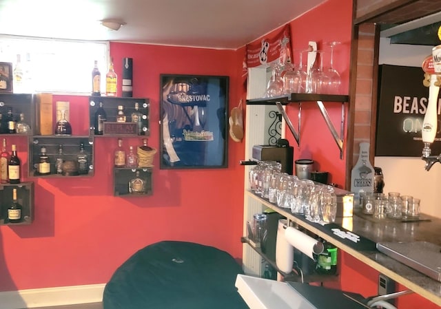 view of bar