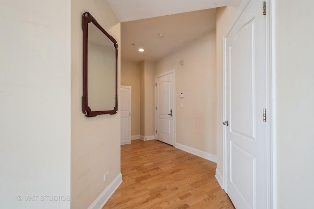 4953 Oakton St Unit 605, Skokie, IL 60077 - corridor featuring light wood finished floors and recessed lighting