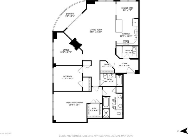 4953 Oakton St Unit 605, Skokie, IL 60077 - view of home floor plan