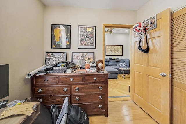 816 N Hermitage Ave, Chicago, IL 60622 - home office featuring light wood finished floors