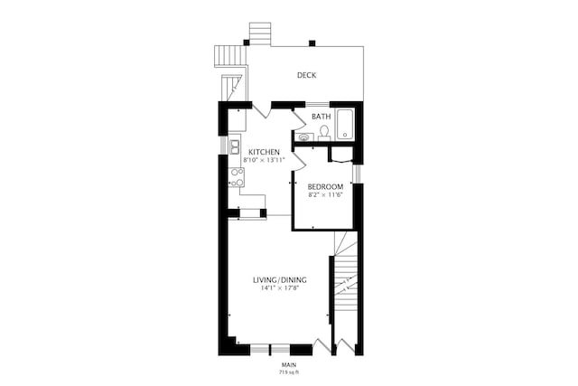 816 N Hermitage Ave, Chicago, IL 60622 - floor plan / room layout