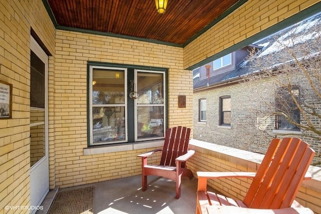 view of patio with covered porch