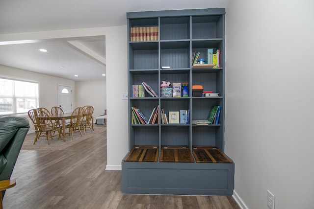 room details featuring hardwood / wood-style flooring