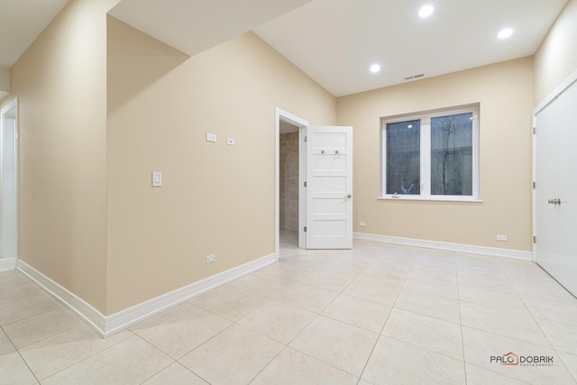 view of tiled empty room